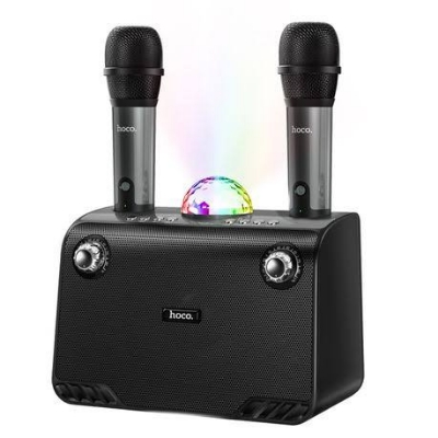 Picture of HOCO BS41 Plus Double Mic Karaoke Wireless Bluetooth Speaker-Aqua