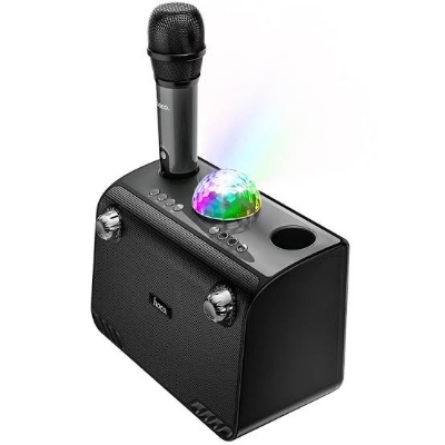 Picture of HOCO BS41 Plus Double Mic Karaoke Wireless Bluetooth Speaker-Aqua