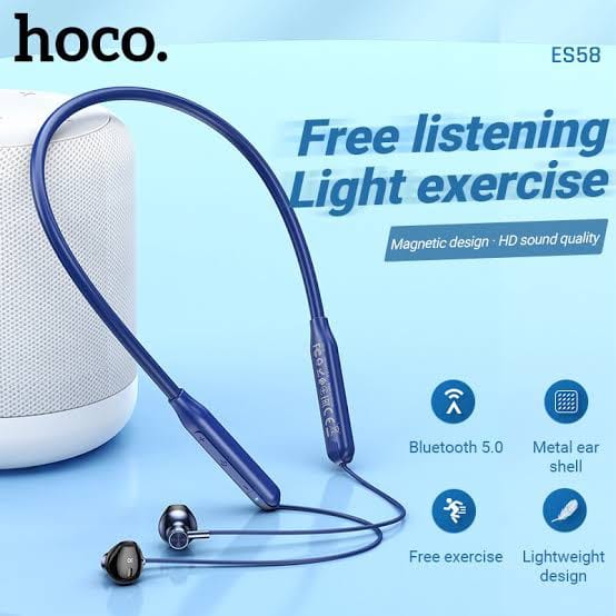 Picture of Hoco ES58 Sound Tide Sports Bluetooth Neckband Earphones-Black