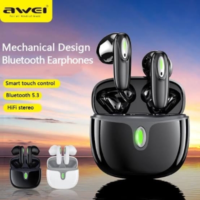 Picture of Awei T39 Tws Earphone wireless bluetooth headphones noise reduction earbuds-Black