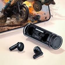 Picture of Awei T77 TWS Wireless Earphone Double Mic ENC Bluetooth 5.3 with Rotating Charging Case Noise Cancelling Earbuds-Black