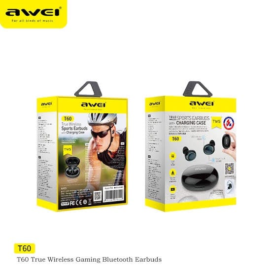 Picture of Awei T60 True Sports Earbuds-Black