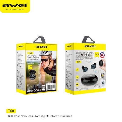 Picture of Awei T60 True Sports Earbuds-Black