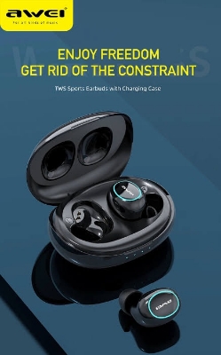 Picture of Awei T60 True Sports Earbuds-Black