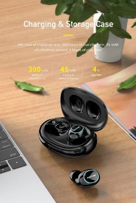 Picture of Awei T60 True Sports Earbuds-Black