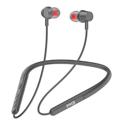 Picture of MKB V03 Magnetic Waterproof ENC Wireless Neckband-Black