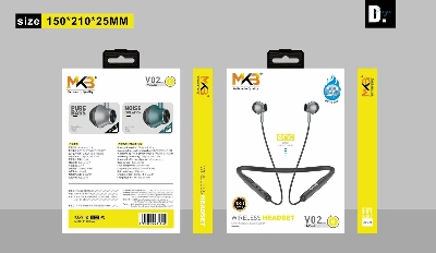 Picture of MKB V02 Magnetic ENC Wireless Neckband-Black