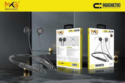 Picture of MKB V02 Magnetic ENC Wireless Neckband-Black