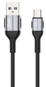 Picture of MKB USB -TYPEC 5A FAST Cafule cable/ metal-Black
