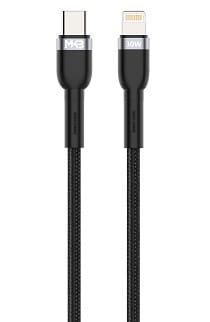 Picture of MKB CL301 Braided 30W TYPE-C to Lightning Cable-Black