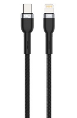 Picture of MKB CL301 Braided 30W TYPE-C to Lightning Cable-Black