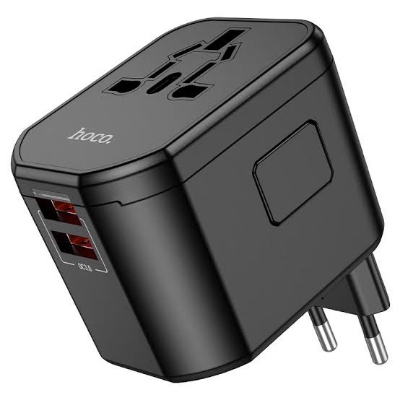 Picture of Hoco AC15 Walker 3-Port PD20W (1C2A) Universal Conversion Charger-Black