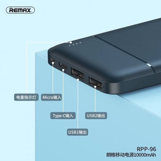 Picture of Remax RPP-96 10000mAh Lango Series Power Bank-Black