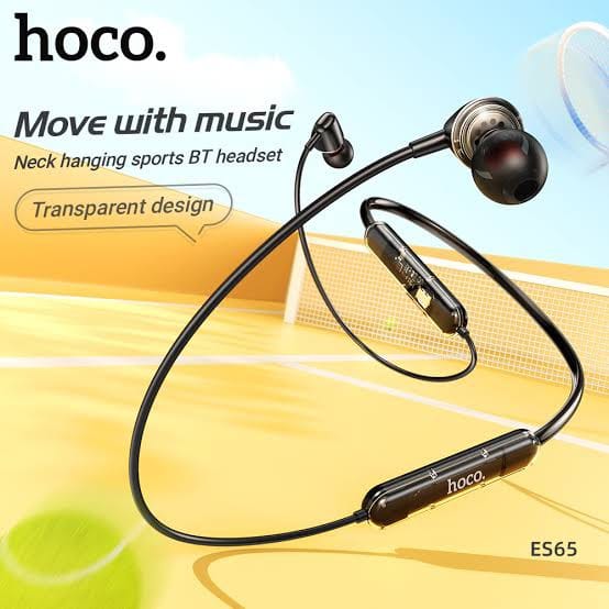 Picture of HOCO ES65 Crystal Sports with microphone-Black