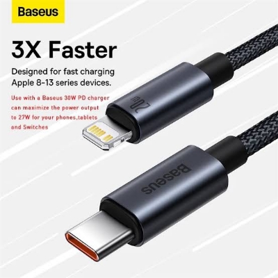 Picture of Baseus Minimalist Series 20W Type-C to Lightning Fast Charging Data Cable-Black