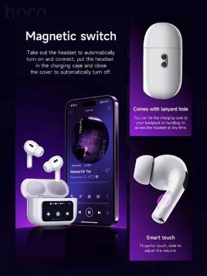 Picture of Hoco EW72 ANC TWS Earbuds With Touch Screen-White