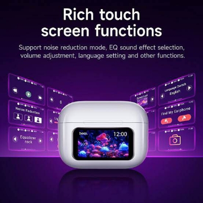 Picture of Hoco EW72 ANC TWS Earbuds With Touch Screen-White