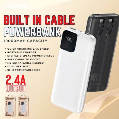 Picture of REMAX RPP-657 Rallaen Series 10000mAh Fast Charging Power Bank(2.4A)-Black