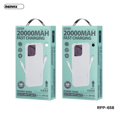 Picture of REMAX RPP-658 Rellaen Series 20000mAh Fast Charging Power Bank(2.4A)-Black