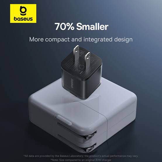 Picture of Baseus 30W Gan5s For iPhone 15 Series Charger with Cable-Black