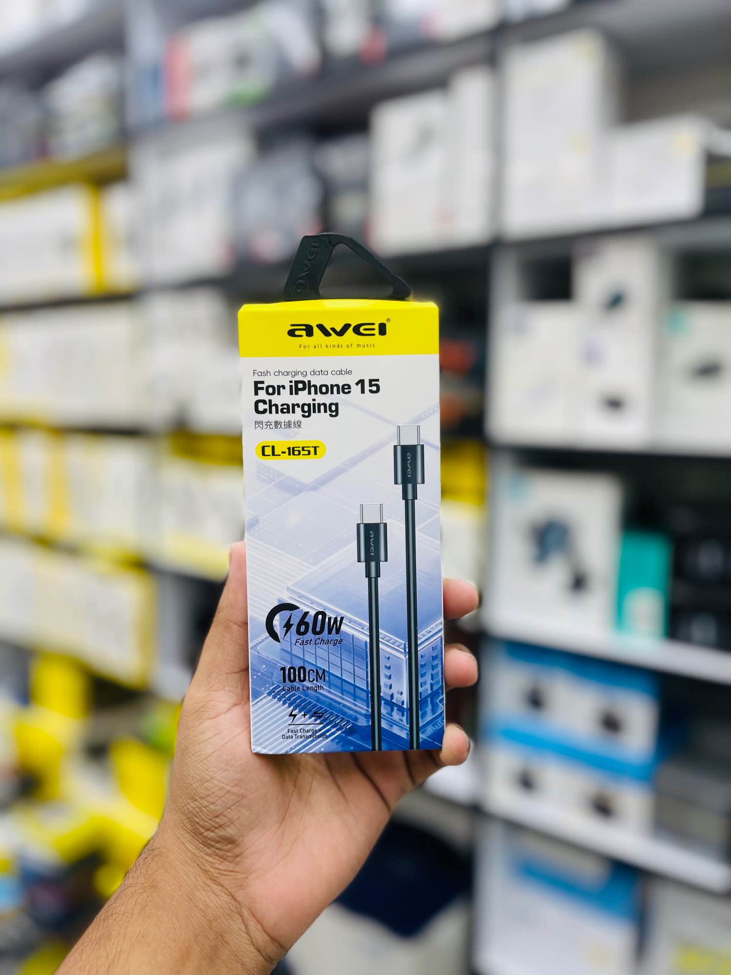 Picture of Awei CL165T CTOC 60w cable-Black