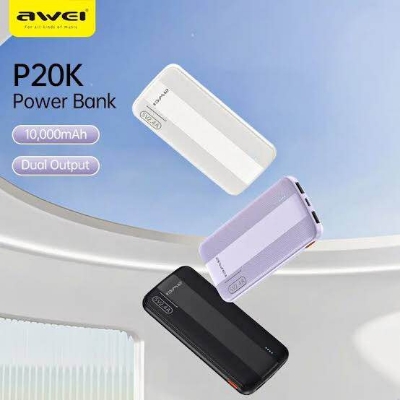 Picture of Awei P20K 10000mAh Powerbank 2.4A-Black