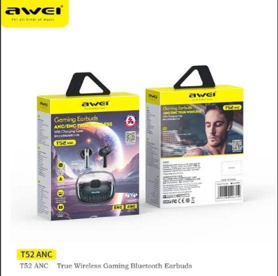Picture of Awei T52 ANC Wireless Bluetooth Earbuds-Black
