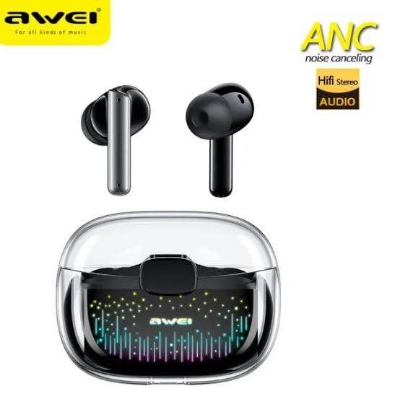 Picture of Awei T52 ANC Wireless Bluetooth Earbuds-Black