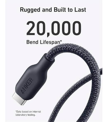 Picture of Anker 544 240W USB-C to USB-C Bio Based Cable 3ft-Black