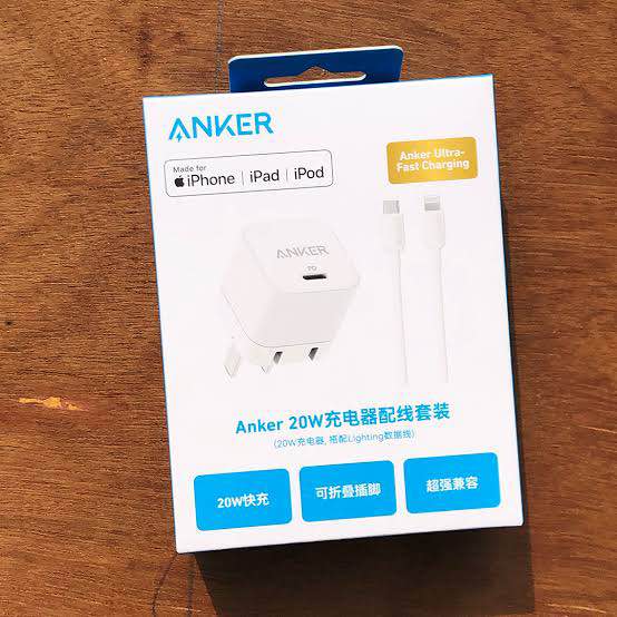 Picture of Anker 20W Ultra Fast Charging Adapter with USB-C to USB-C Cable-White
