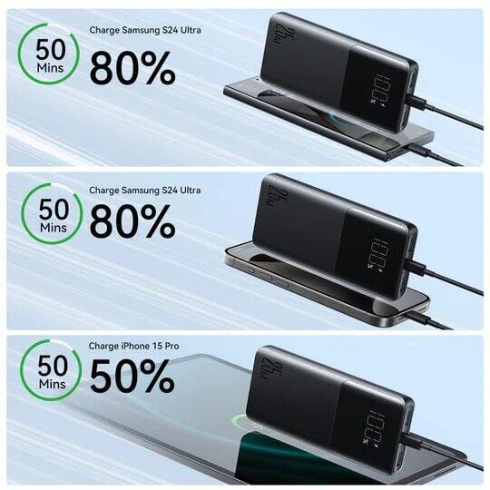 Picture of Joyroom JR-PBF20 25W 10000mah Digital Display Powerbank-Black