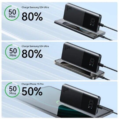 Picture of Joyroom JR-PBF20 25W 10000mah Digital Display Powerbank-Black