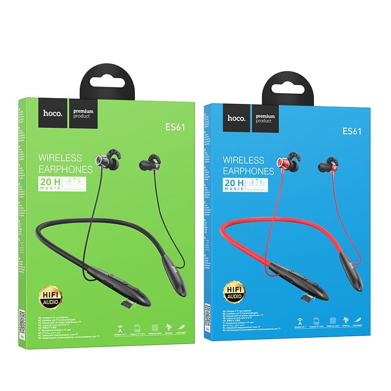 Picture of Hoco ES61 Wireless Bluetooth Neckband Headphones-Black