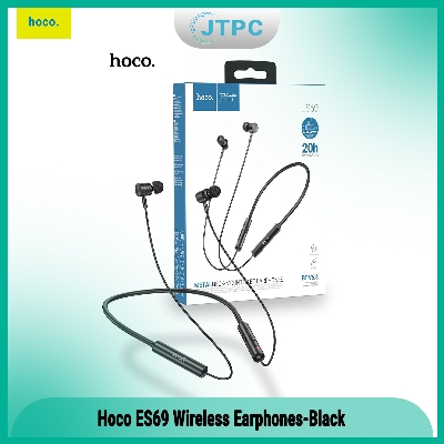 Picture of Hoco ES69 Wireless Bluetooth neckband BT V5.3 Easy sound sports Headsets-Black