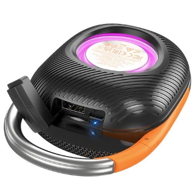 Picture of HOCO HC17 Bluetooth 5.3 AUX, USB, SD Card & FM Radio Supported Speaker - Black-Black