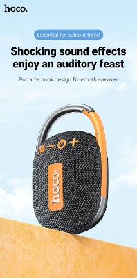 Picture of HOCO HC17 Bluetooth 5.3 AUX, USB, SD Card & FM Radio Supported Speaker - Black-Black