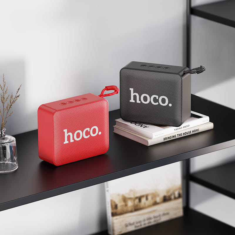 Picture of HOCO BS51 Bluetooth 5.1 AUX, USB, SD Card & FM Radio Supported Portable Wireless Speaker (Black)-black