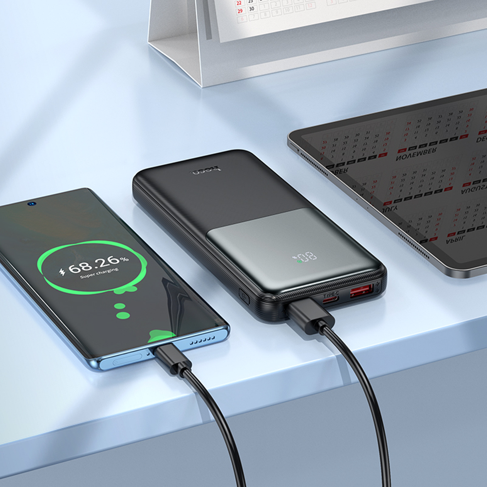 Picture of HOCO J136 22.5W 10000mAh Fast Charge Power Bank-Black