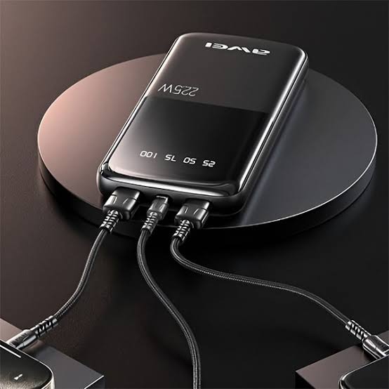 Picture of Awei P10K 10000mah 22.5W Fast Charging Digital Display Power Bank-Black