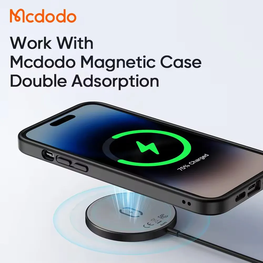 Picture of MCDODO Magsafe Wireless Magnetic Fast Charger Pad 15W-Black