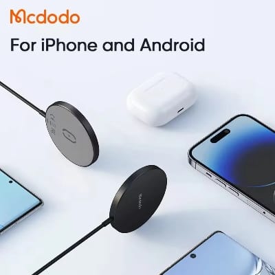 Picture of MCDODO Magsafe Wireless Magnetic Fast Charger Pad 15W-Black