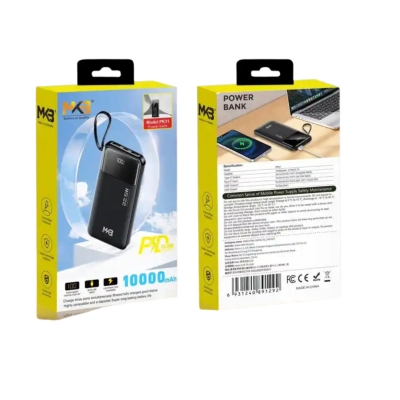 Picture of MKB PK31 PD 22.5w 10000mah digital display Power Bank-Black