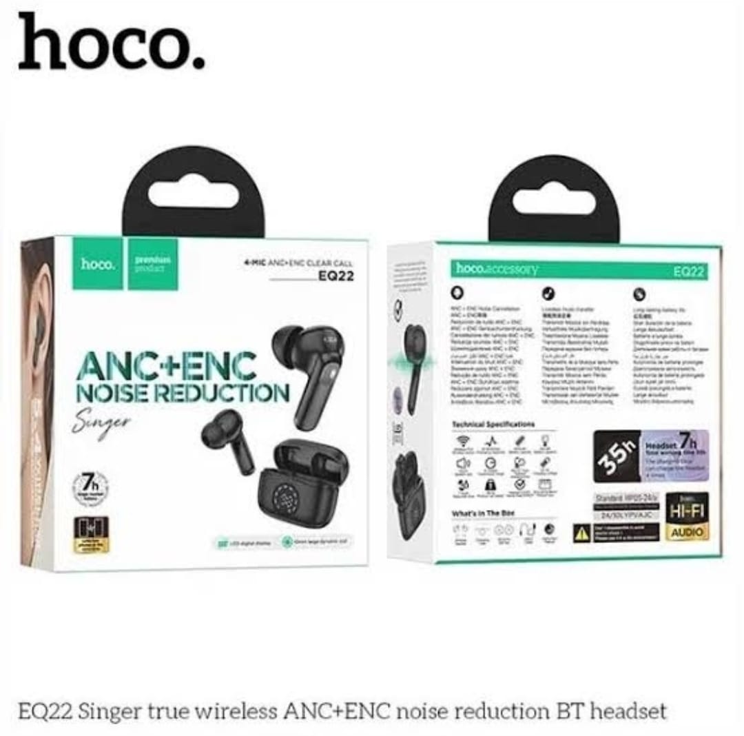 Picture of Hoco EQ22 Singer True Wireless ANC+ENC Noise Reduction BT Earbuds-Black