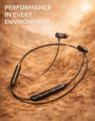 Picture of Jiayou Melody-6 All Day Neck-Mounted Bluetooth Earphones – Hall Effect Switch, Bluetooth 6.0, 50H Playtime, 250mAh Battery-Black