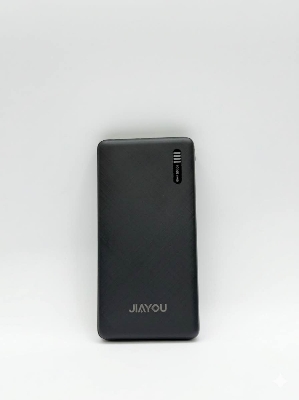 Picture of Jiayou Thunder-5 10000mAh Portable Slim Power Bank – 2.5A Fast Charging, Dual USB Output, Type-C & Micro Input-Black