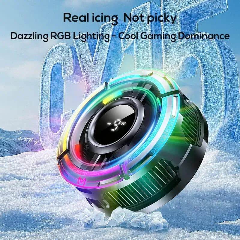 Picture of MEMO CX15 Digital Display Mobile Game Cooling Fan-Black