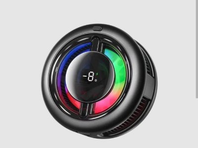 Picture of Memo CX19 Magnetic Semiconductor Phone Cooler - RGB Radiator Cooling Fan for Gaming-Black