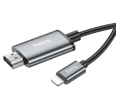 Picture of Hoco UA15 Lightning to HDMI 1080p transmission Converter Adapter'-Black