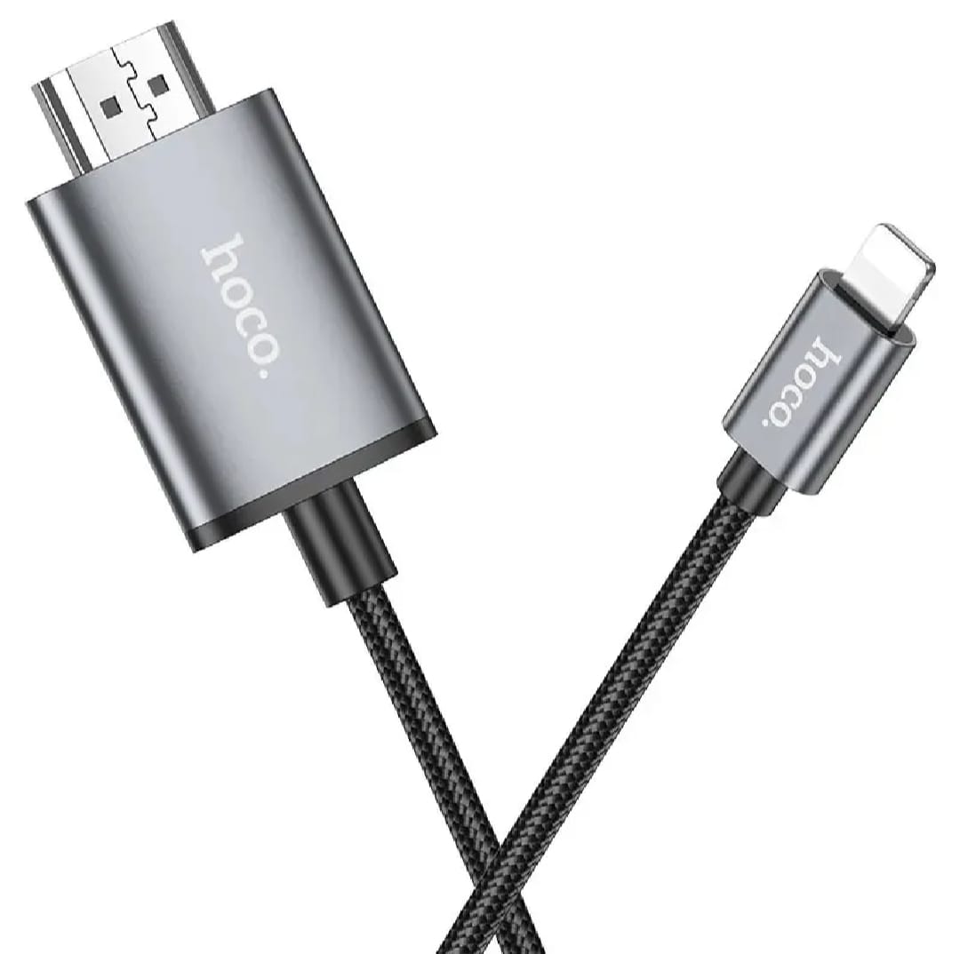 Picture of Hoco UA15 Lightning to HDMI 1080p transmission Converter Adapter'-Black