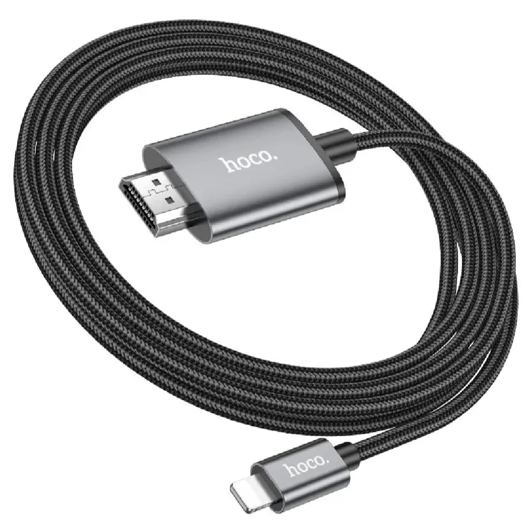 Picture of Hoco UA15 Lightning to HDMI 1080p transmission Converter Adapter'-Black